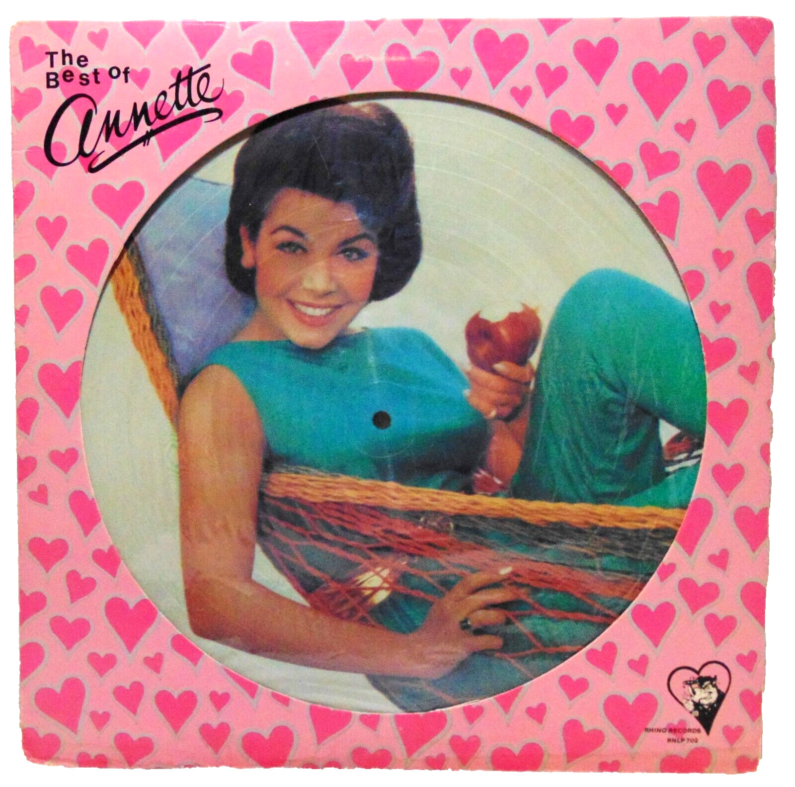 Annette Funicello – The Best Of Annette - 1984 Rhino  Picture Disc - Very Nice
