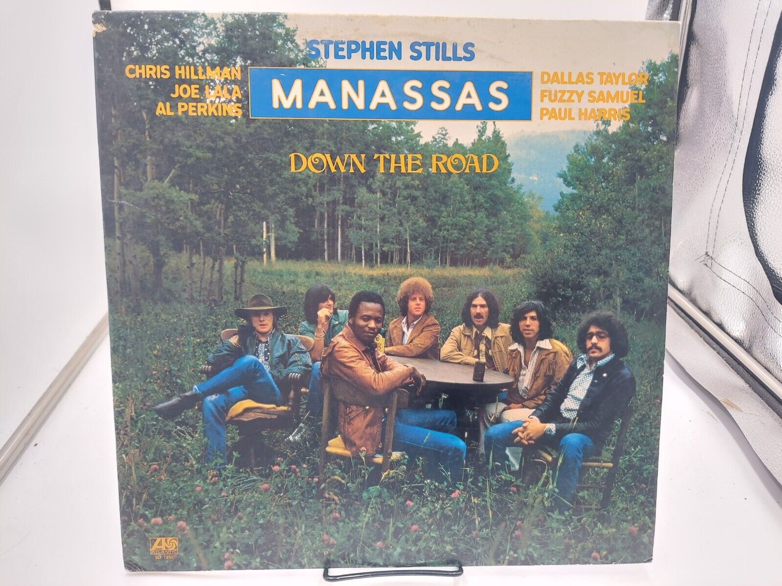 STEPHEN STILLS MANASSAS Down The Road LP Record 1973 1st Atlantic Ultrasonic EX