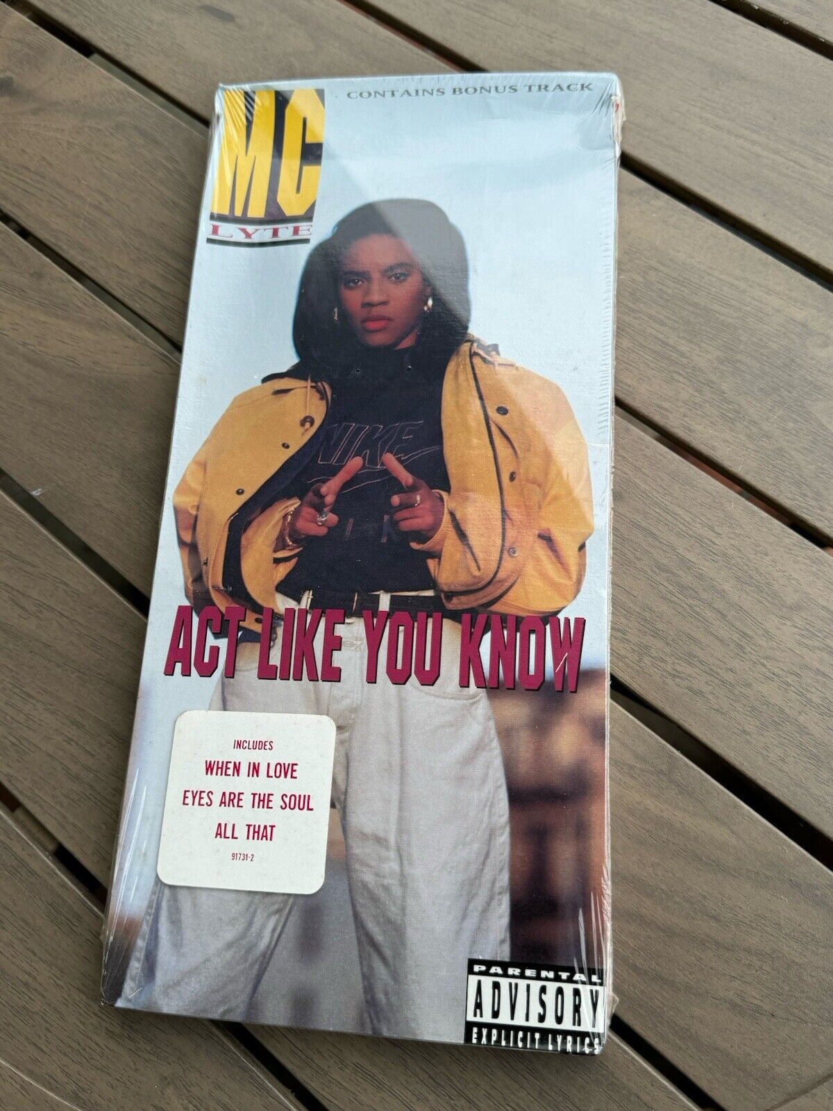 MC Lyte Act Like You Know 1991 CD Longbox New Factory Sealed w/Hype Sticker