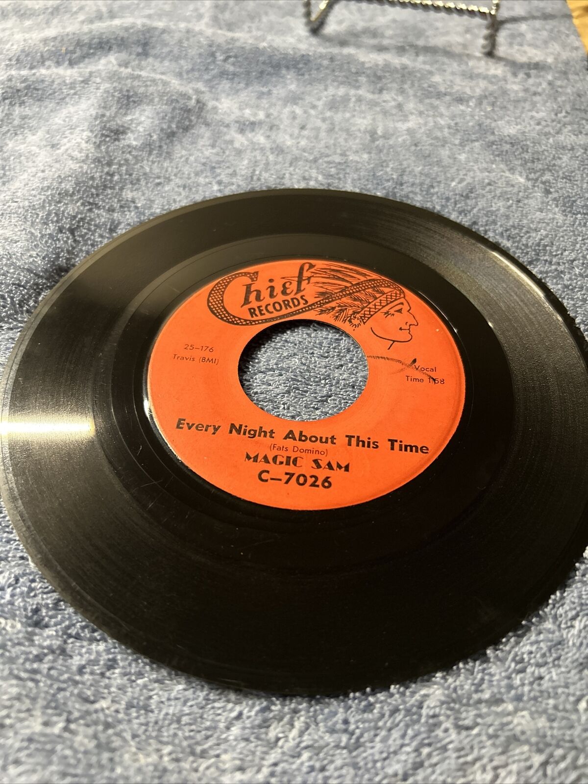 RARE  MAGIC SAM Every Night About This Time Chief Blues R&B 45