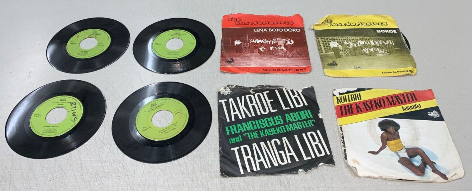 Huge Lot (8) Kaseko Masters Singles Suriname Latin Afro-Funk Disco Amiga Unice