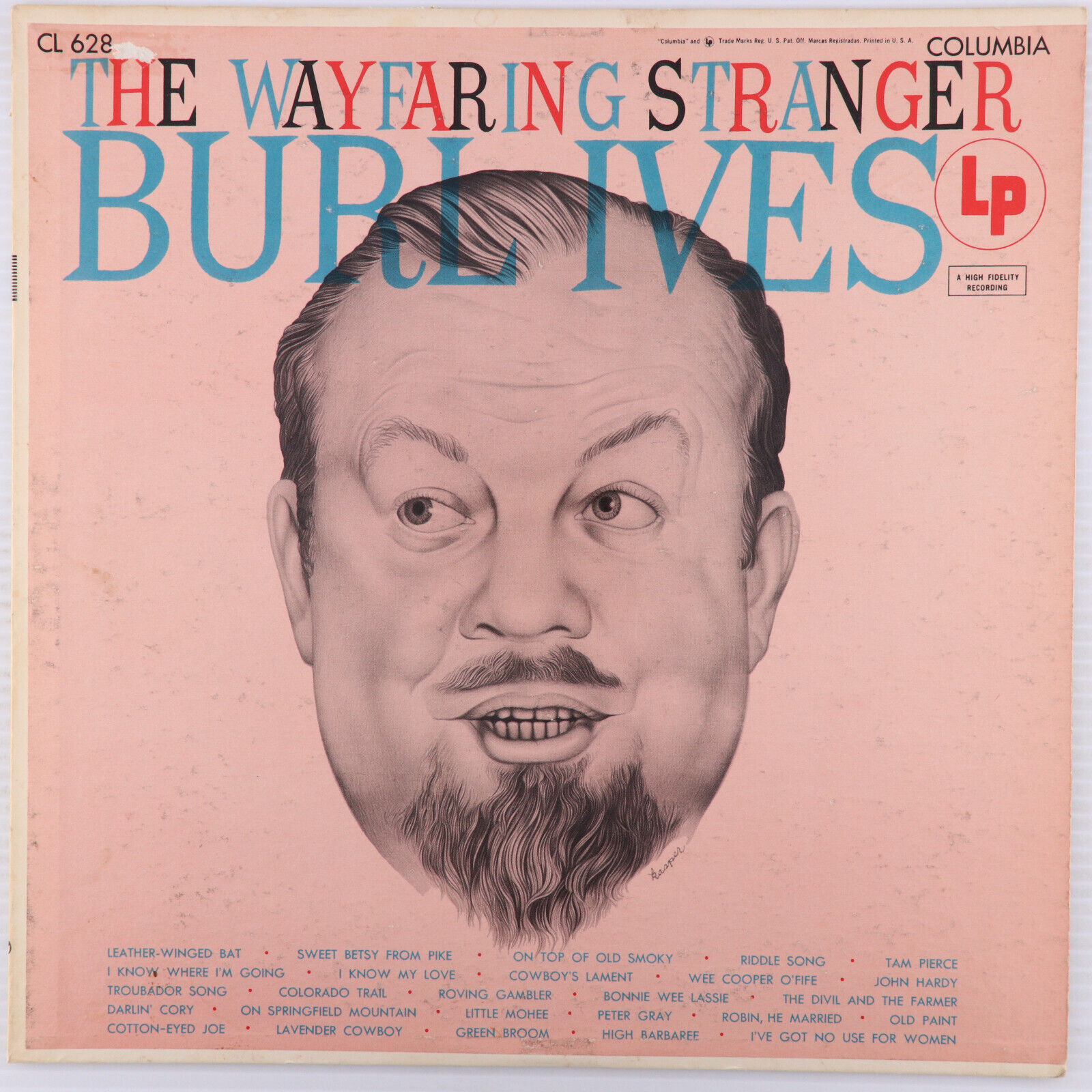 Burl Ives – The Wayfaring Stranger - 1955 Mono 12\