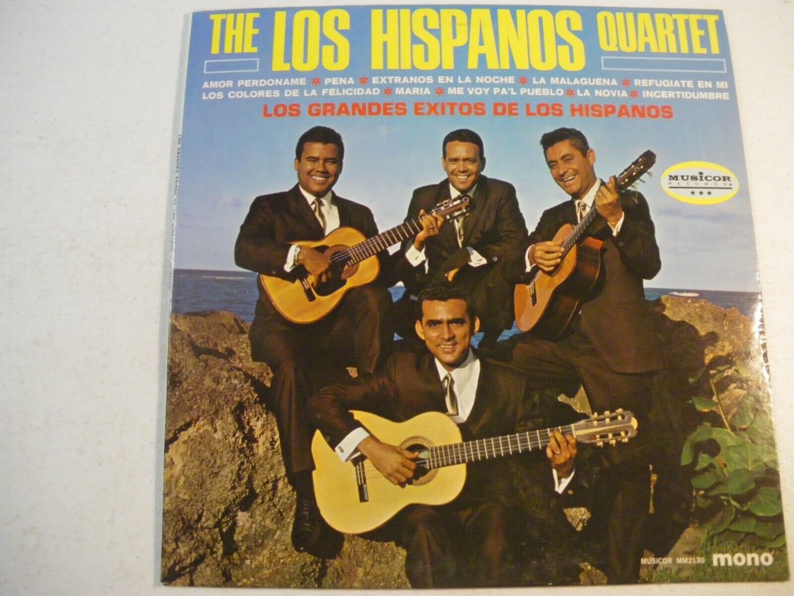 [LATIN]~EXC LP~Los HISPANOS QUARTET~Los Grandes Exitos De~[1967~MUSICOR]~MONO