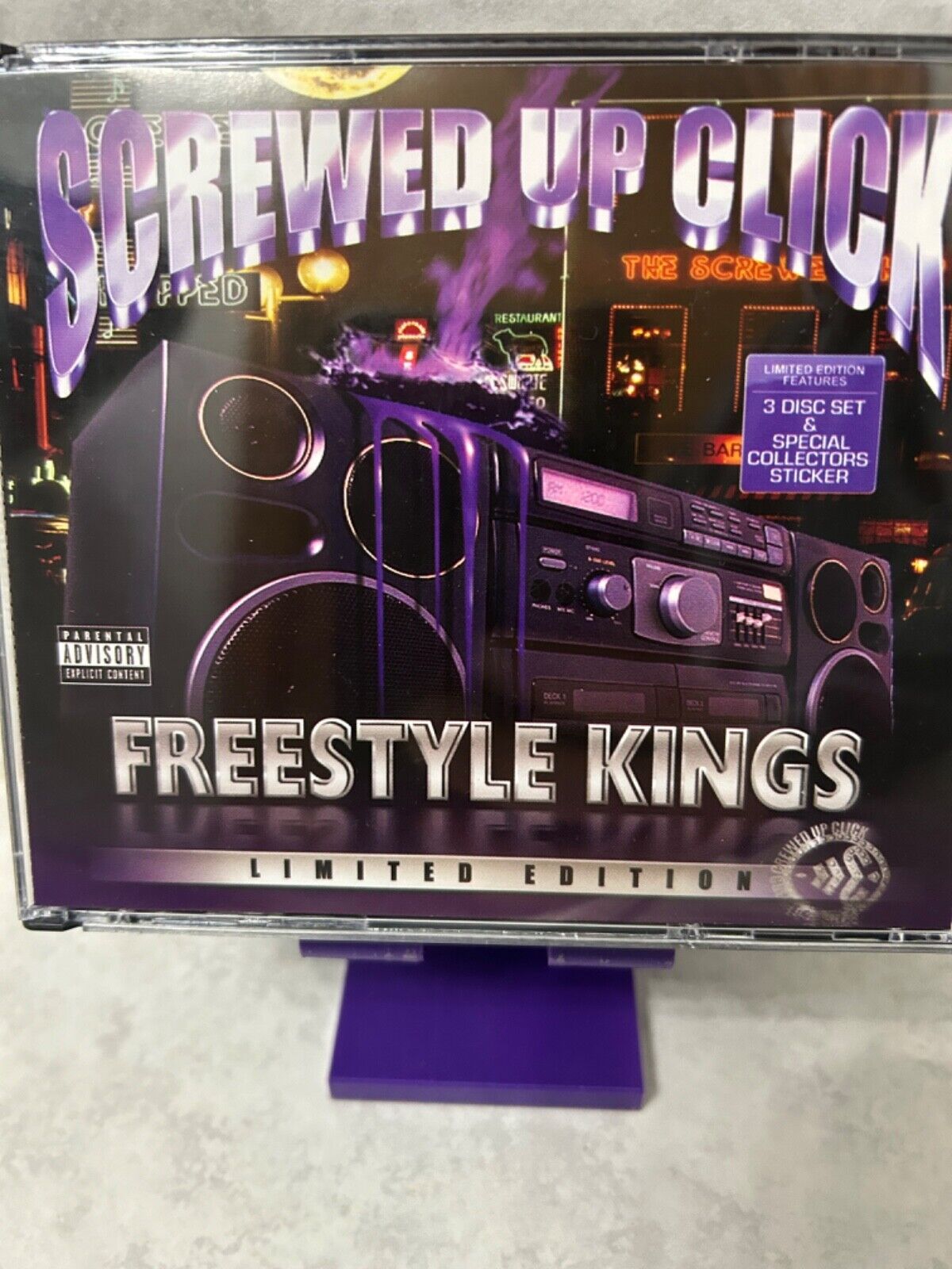 DJ SCREW (“FREESTYLE KINGS”) SUC Texas rap cd (PA)