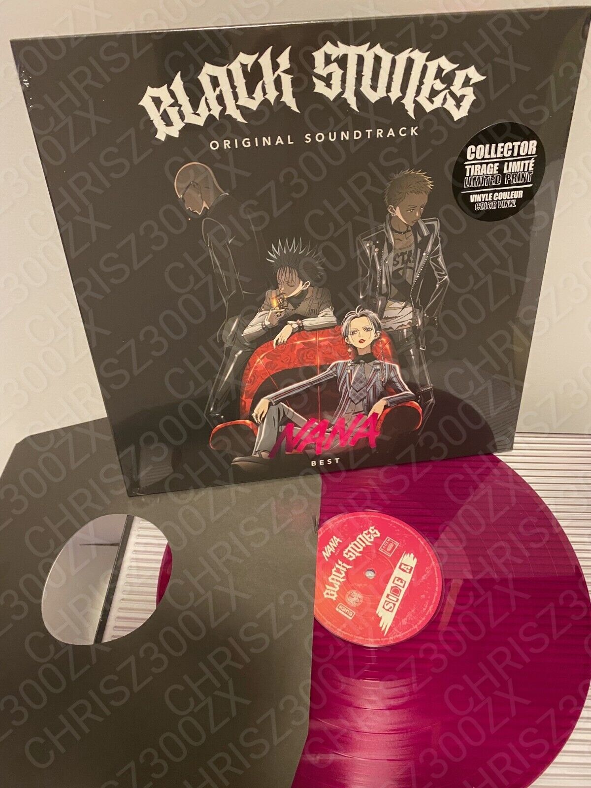NANA Black Stones Best Collection Anime Vinyl Record Soundtrack LP Purple Color