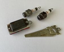 Lot Mini Advertising Bracelet Charms Champion Spark Plugs Sterling Saw Harmonica picture