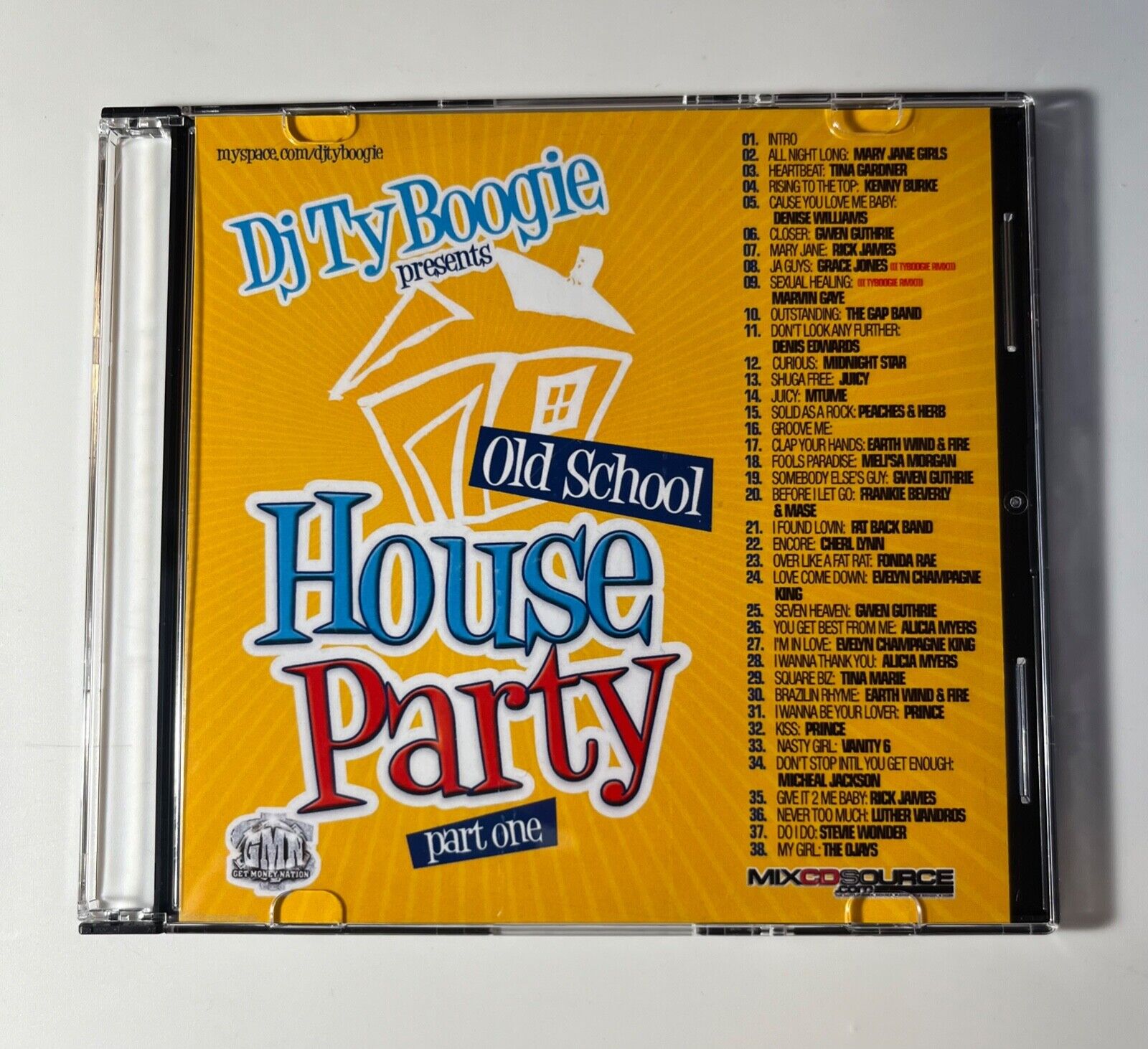 DJ TY BOOGIE OLD SCHOOL HOUSE PARTY NYC PROMO MIXTAPE MIX CD