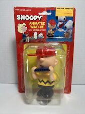 Peanuts Gang Band Charlie Brown Playing Harmonica Animated Wind-Up Toy Open Box picture