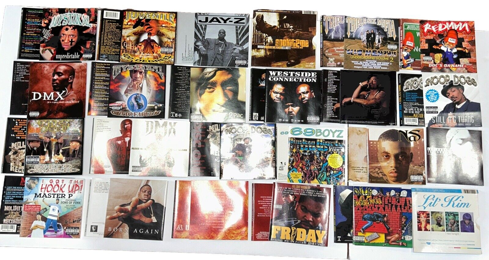 Lot of Late 90\'s Rap / Hip Hop Music CD (Inserts Only) 2Pac Dre DMX Snoop Jay Z