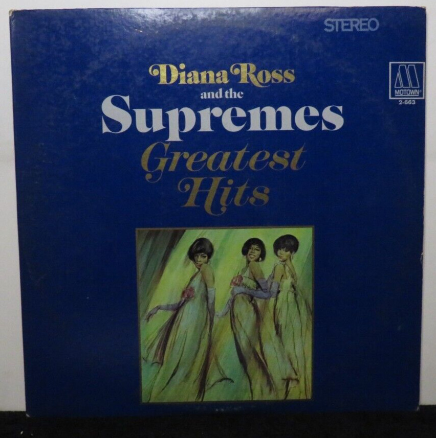 DIANA ROSS & THE SUPREMES GREATEST HITS WITH INSERT (VG+) 2-663 LP VINYL RECORD