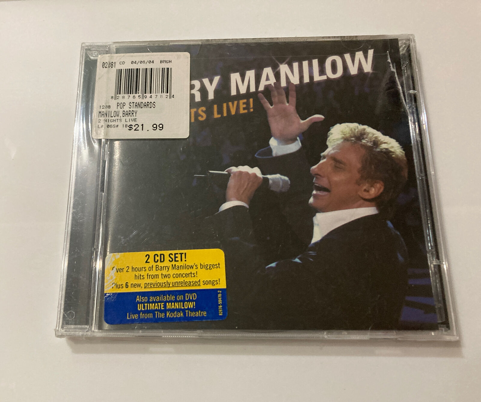 Barry Manilow - 2 Nights Live - CD - Brand New Sealed Actual Photos ShipsSameDay