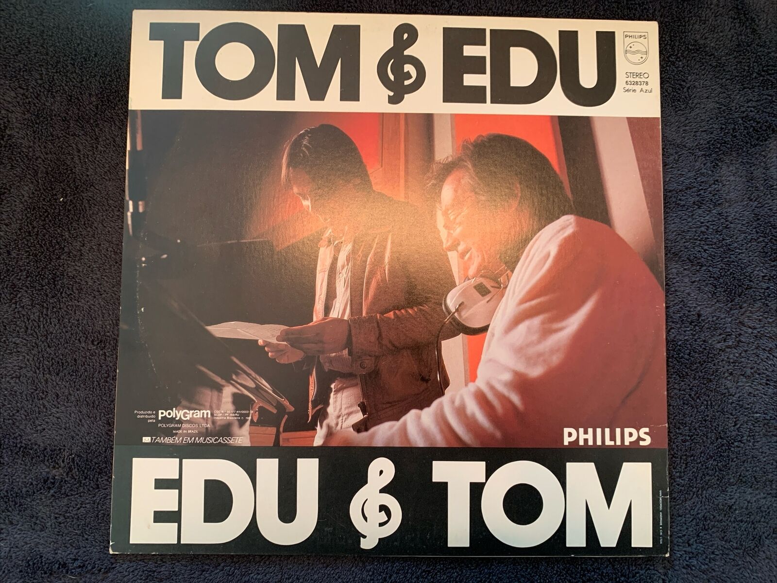 Edu E Tom Philips Record Vinyl/ Made In Brazil/ Edu Lobo E Tom Jobim