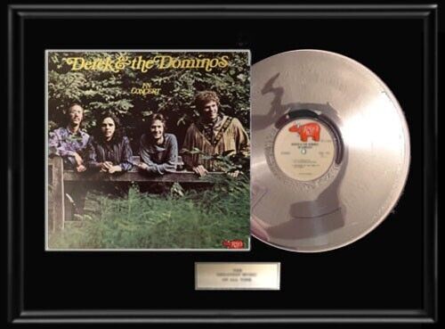 DEREK & THE DOMINOS LIVE WHITE GOLD SILVER PLATINUM TONE RECORD LP ERIC CLAPTON