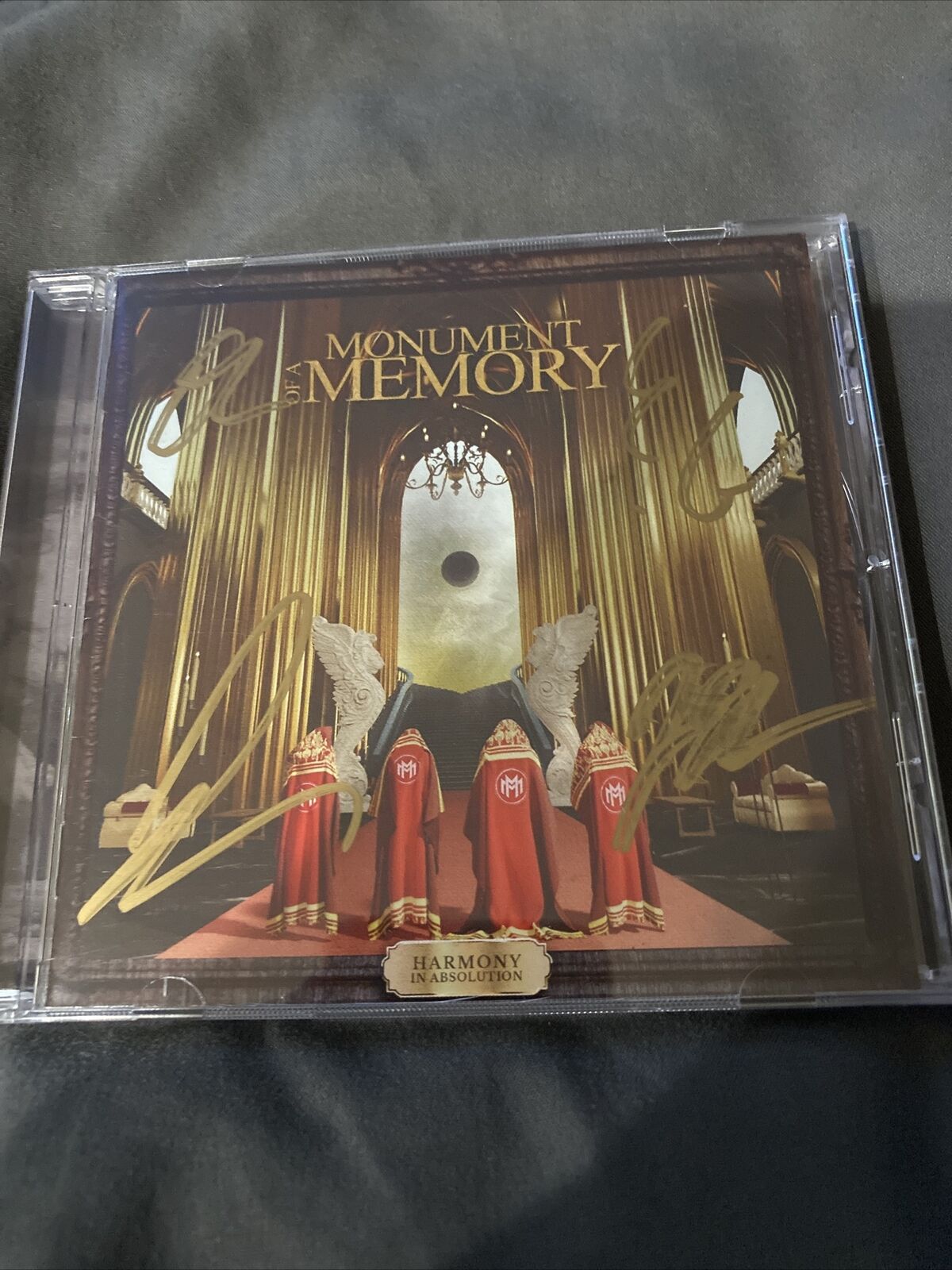 Signed By All 4 Monument Of A Memory Harmony In Absolution