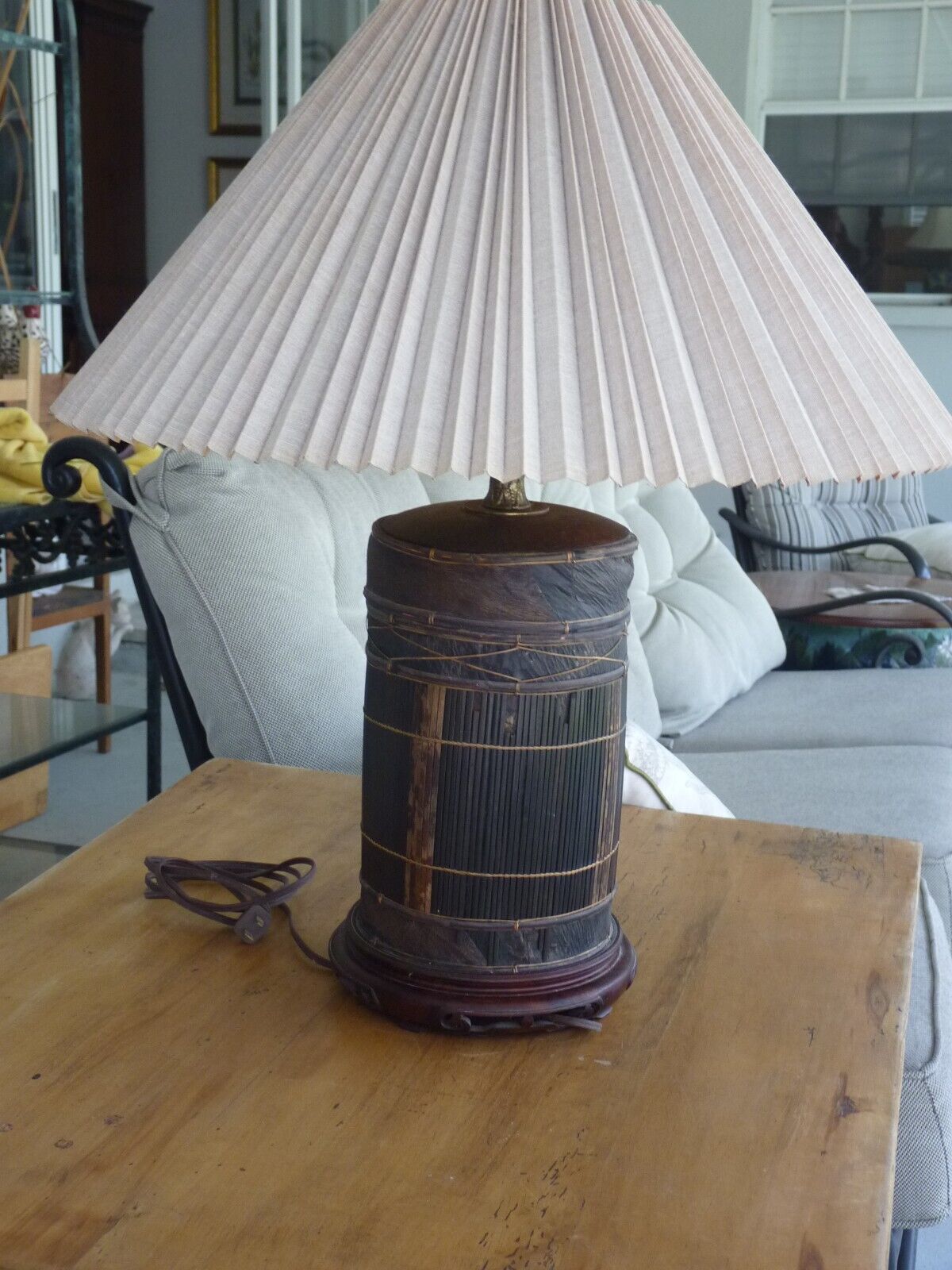 African Drum Lamp