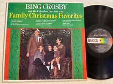 Bing Crosby Family Christmas Favorites LP Decca Mono Vintage Holiday EX picture