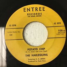 THE HARLEQUINS “WHERE I BELONG / POTATO CHIP” ENTREE RECORDS Z186 picture
