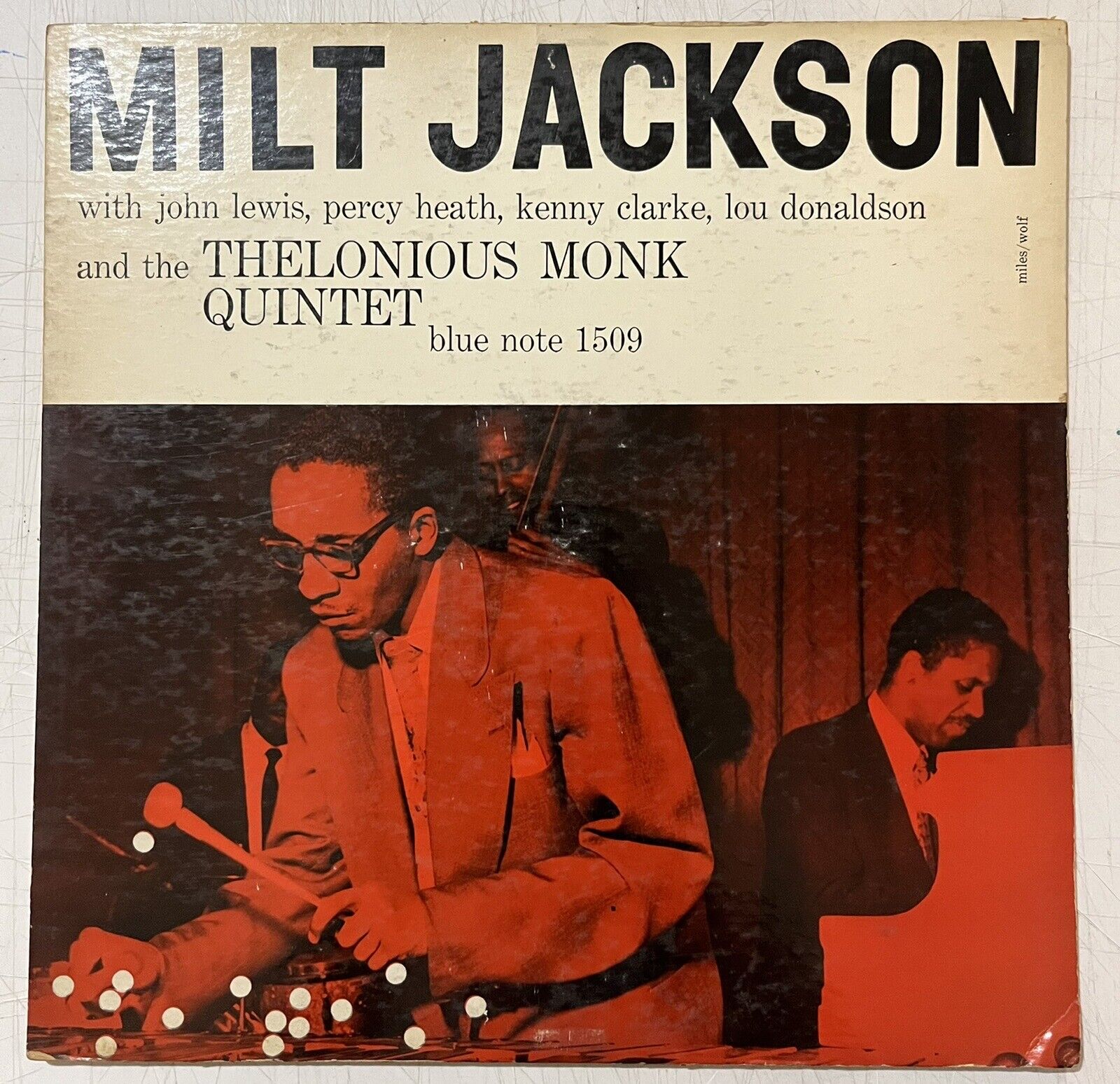 MILT JACKSON LOU DONALDSON THELONIOUS MONK LP BLUE NOTE 1509 VINTAGE JAZZ