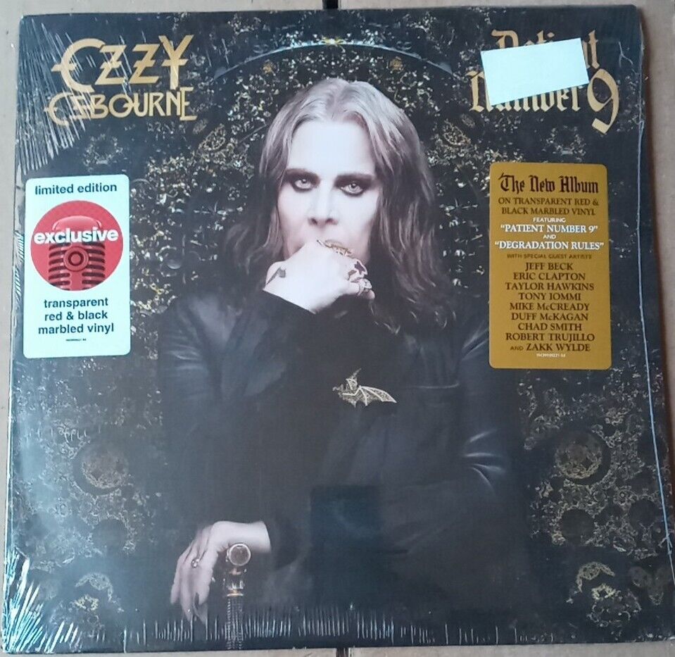 Ozzy Osbourne Patient Number 9 Limited Exclusive Red & Black Marble Sealed 2022)
