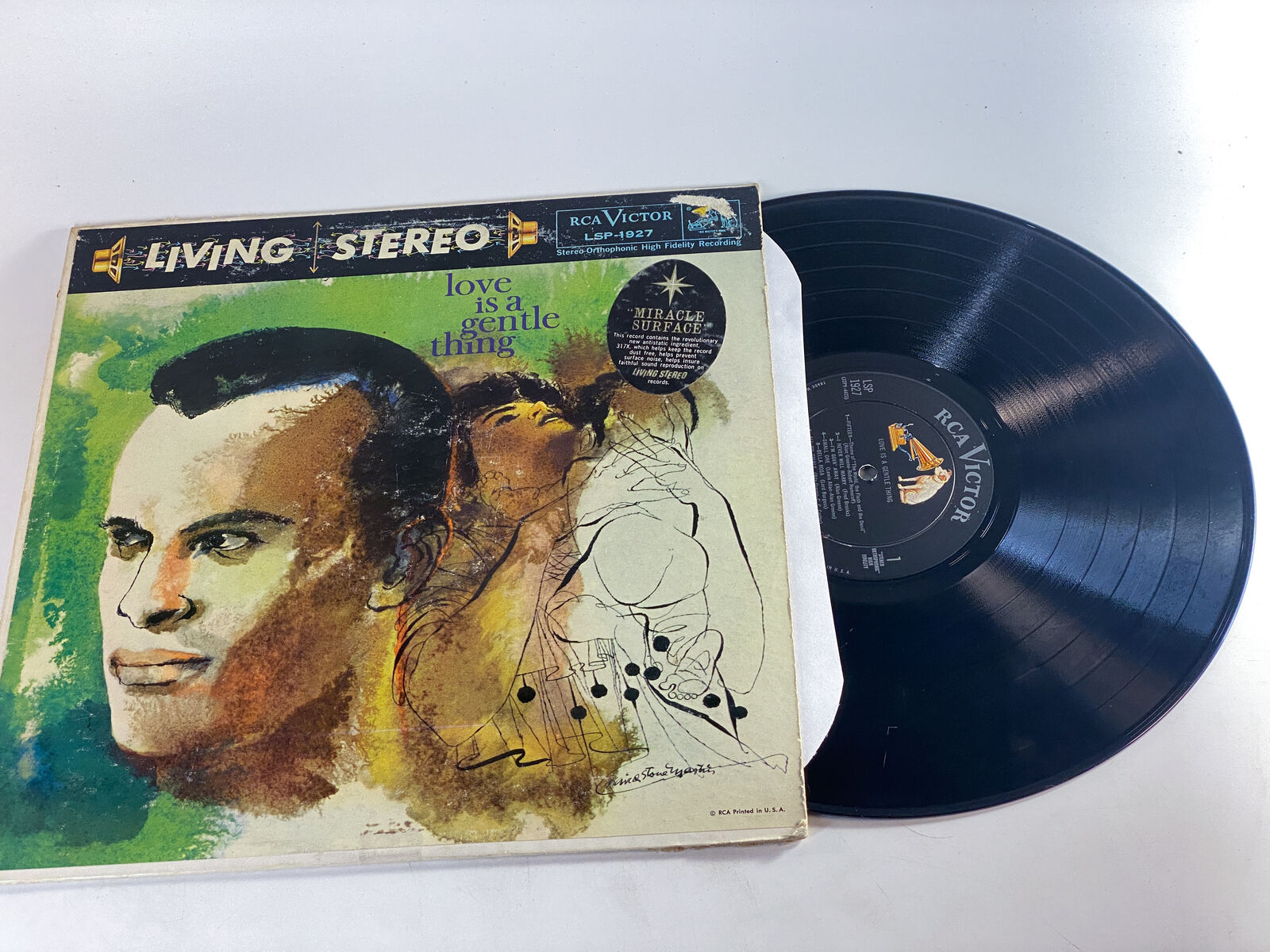Harry Belafonte-Love Is A Gentle Thing-1959-Vintage Vinyl Record VG+/VG+
