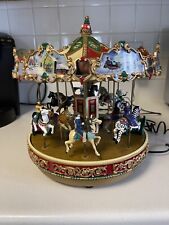 Vintage 1997 Mr. Christmas Music Holiday Rotating Carousel- Works picture