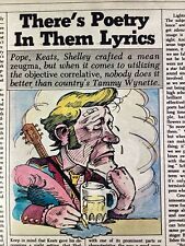 Atlanta GA Print Article 1981 AJC Country Music Lyrics Poetry Bill Koon picture