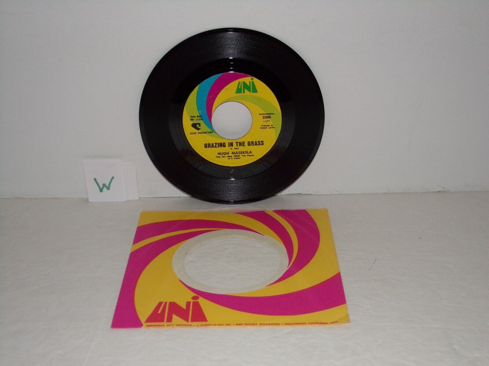 Hugh Masekela Grazing In The Grass 45 RPM Record 1968