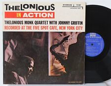 Thelonious Monk LP “In Action” w/ Johnny Griffin ~ Riverside 12-262 ~DG Mono VG+ picture