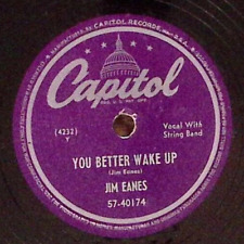 JIm Eanes  You Better Wake Up / Baby Blue Eyes Capitol Records 78 RPM 59 picture