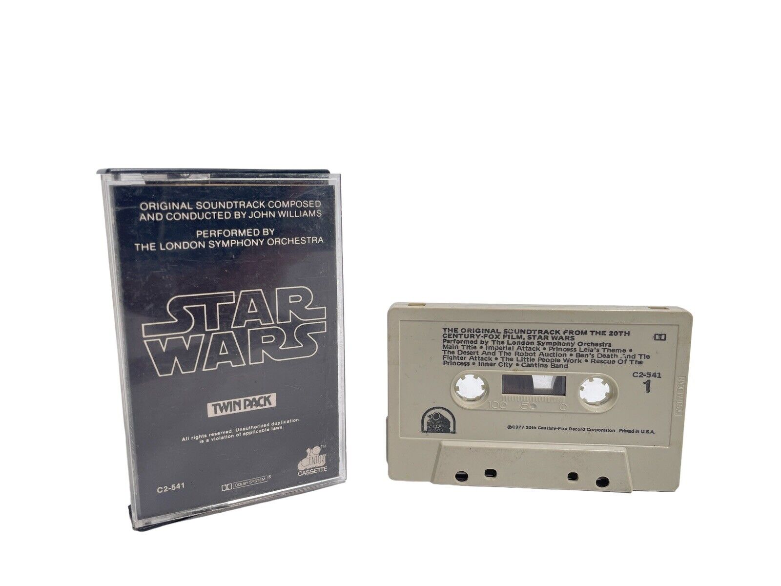 Vtg 1977 Star Wars Soundtrack Twin Pack Cassette, The London Symphony Orchestra 