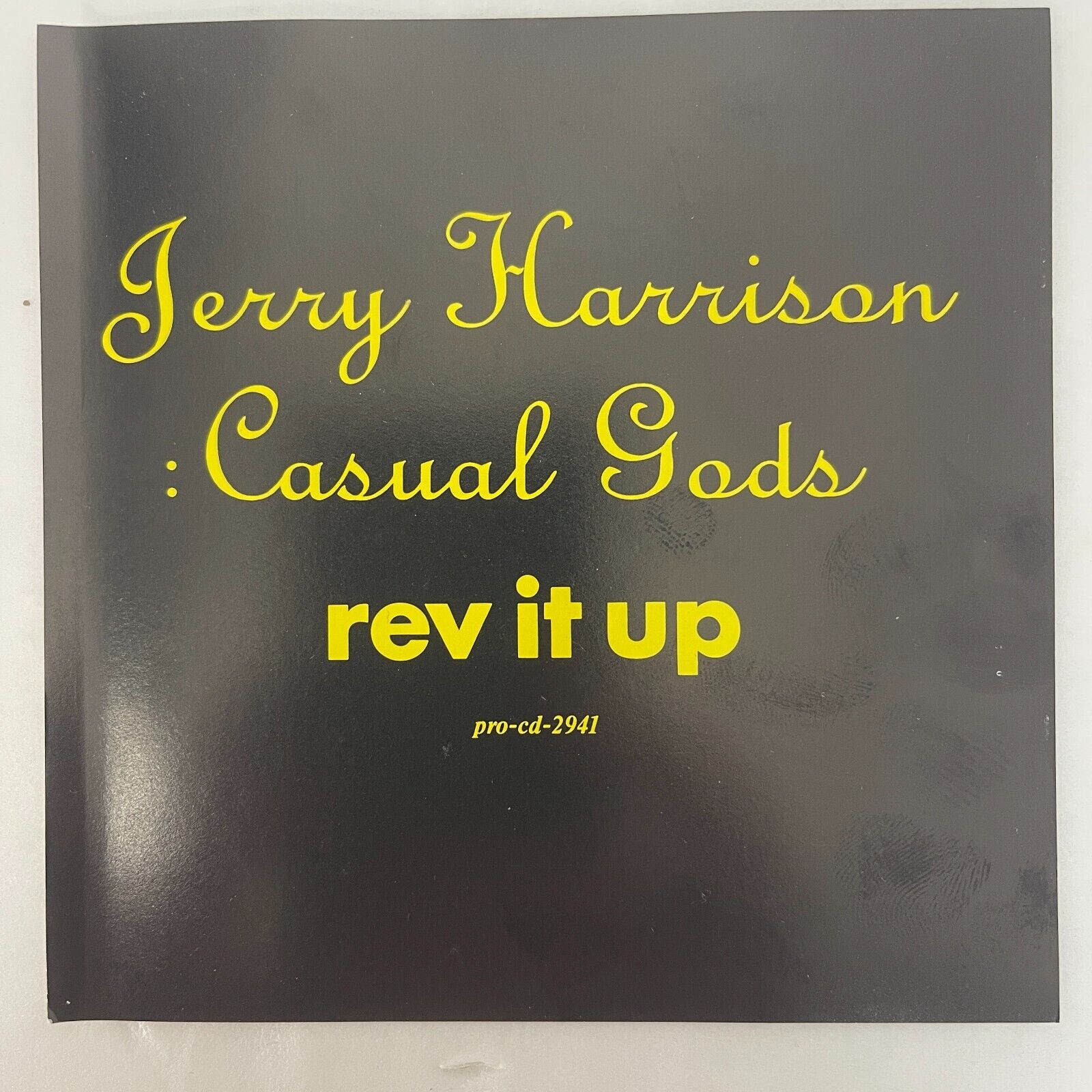 Jerry Harrison:Casual Gods – Rev It Up CD, Promo 1988 Sire – PRO-CD-2941