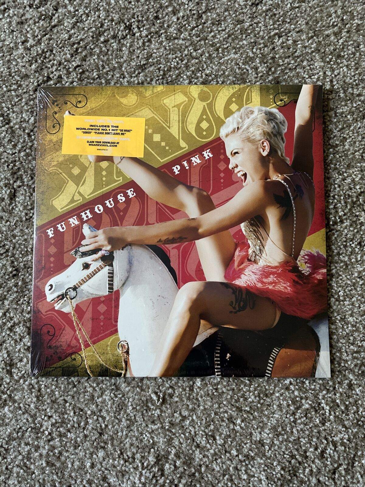 Pink - Funhouse Sealed (Limited Edition Yellow Vinyl, 2018) Unopened