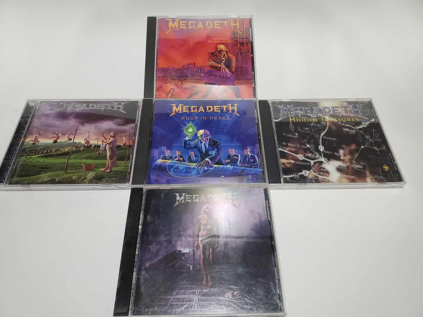 Megadeth CD Lot Rust In Peace Sells Hidden Treasures Youthanasia Countdown To Ex