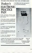 1986 small Print Ad of Synsonics Electronic Drums picture