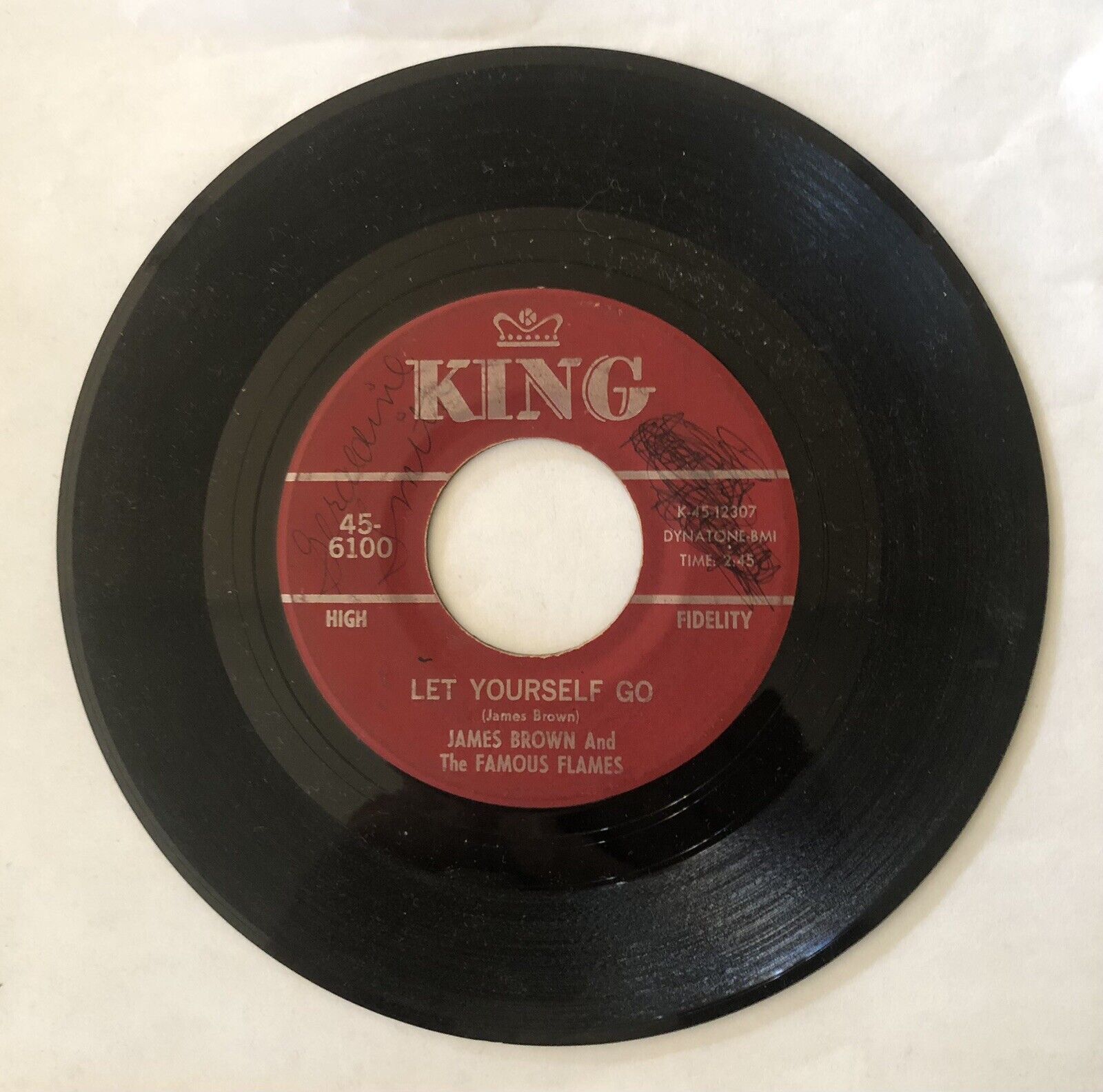 James Brown - Let Yourself Go / Good Rockin’ Tonight 45 RPM King Records 7”
