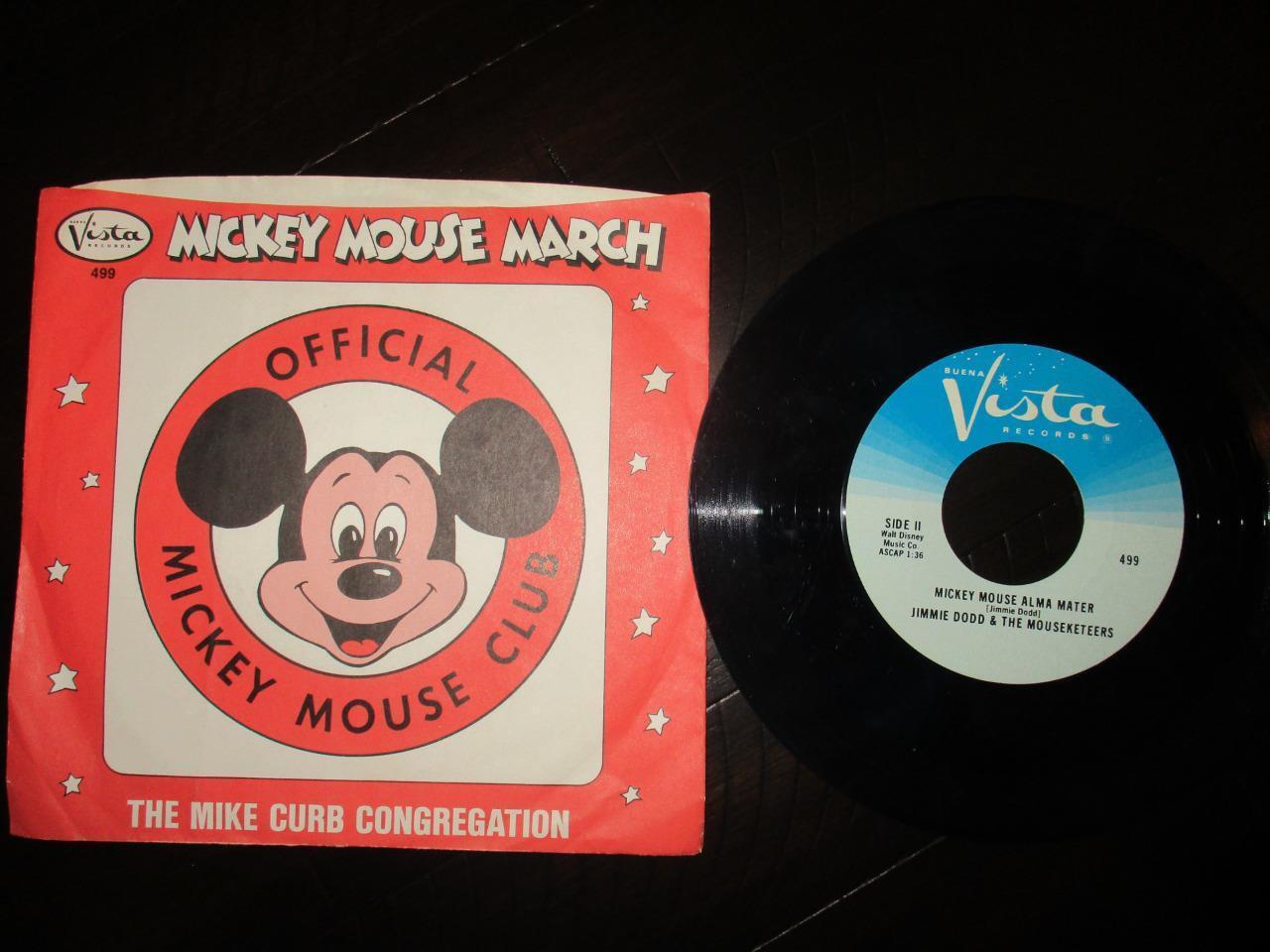 Official Mickey Mouse Club 45 PS Mickey Mouse March The Mike Curb Congregation