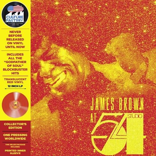 James Brown - At Studio 54 New York City- Translucent Red Vinyl Collectors LP