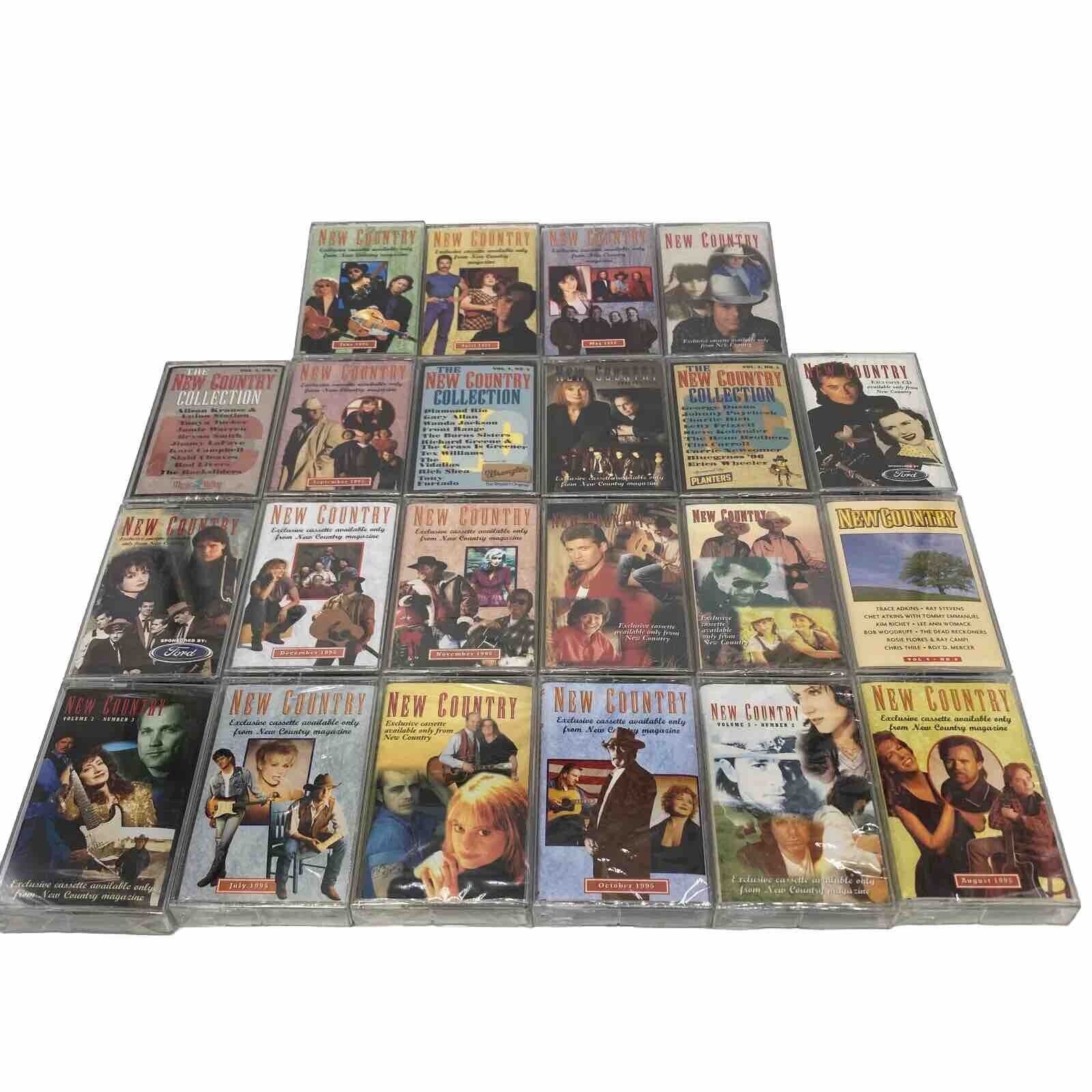 22 Vintage Country Cassettes 90s 1995 (19 Sealed-3 Opened)