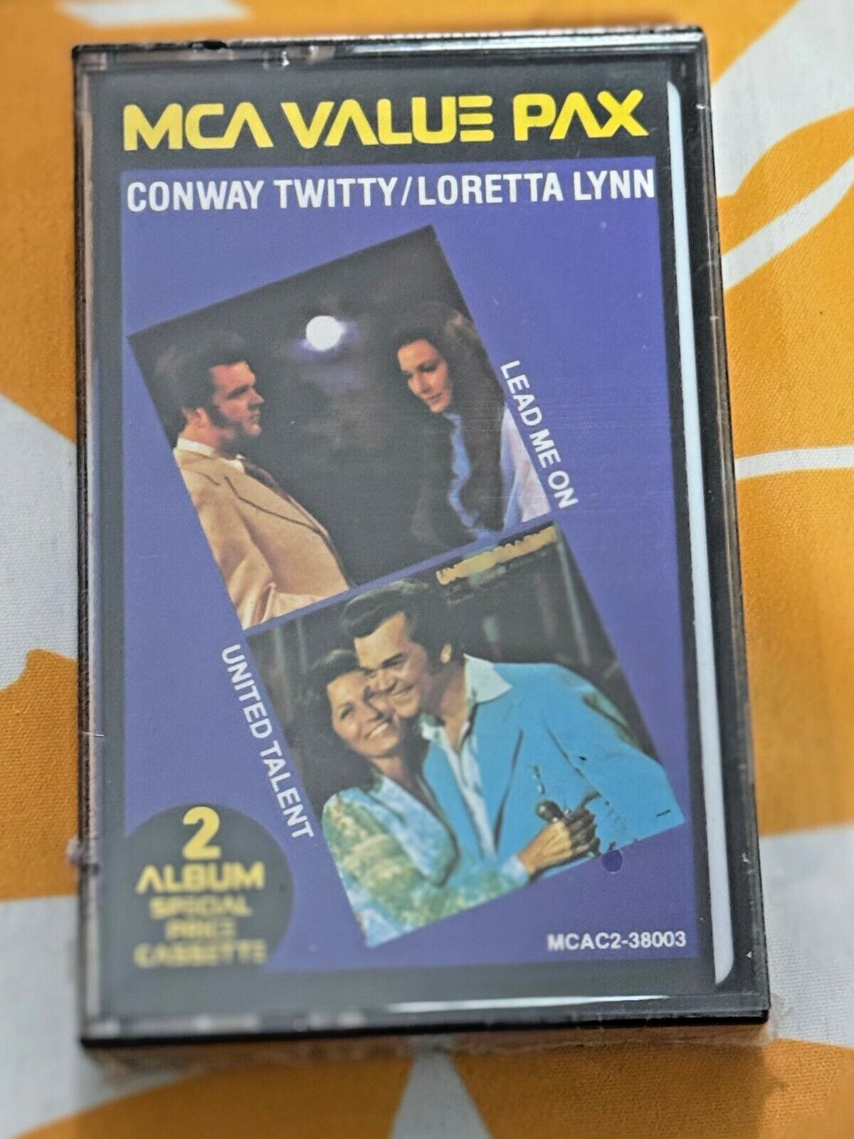 CONWAY TWITTY & LORETTA LYNN 2 ALBUM PAX CASSETTE TAPE *NEW SEALED*