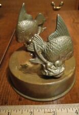 Vintage Sankyo Music Box Brass Fish picture
