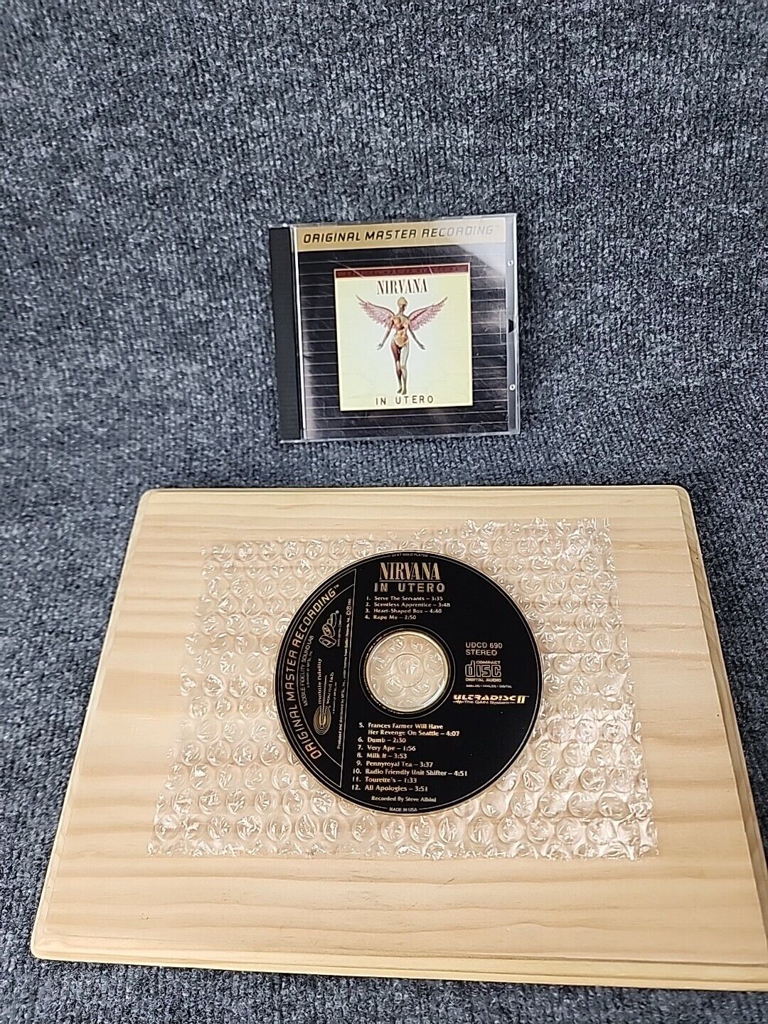 Nirvana In Utero Original Master Recording CD Rare