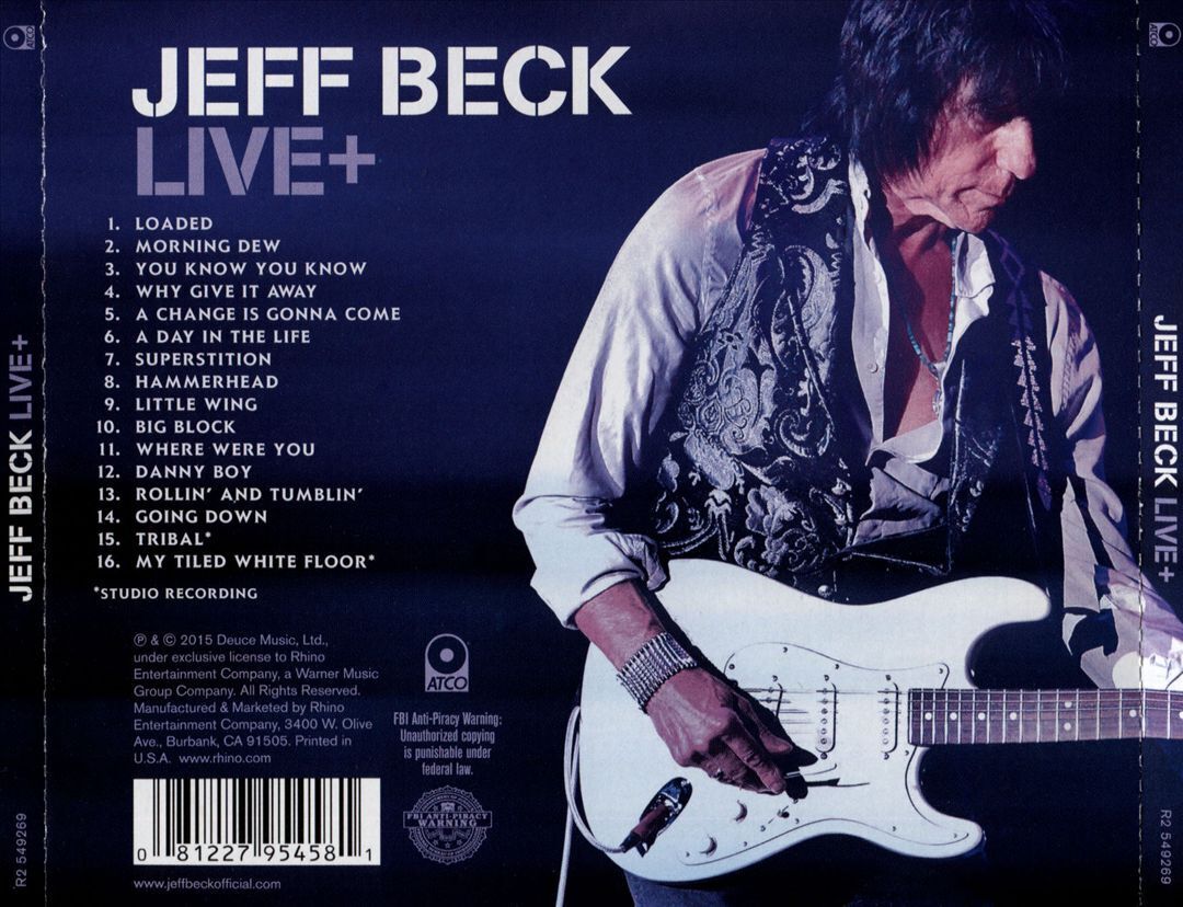 JEFF BECK - LIVE+ NEW CD