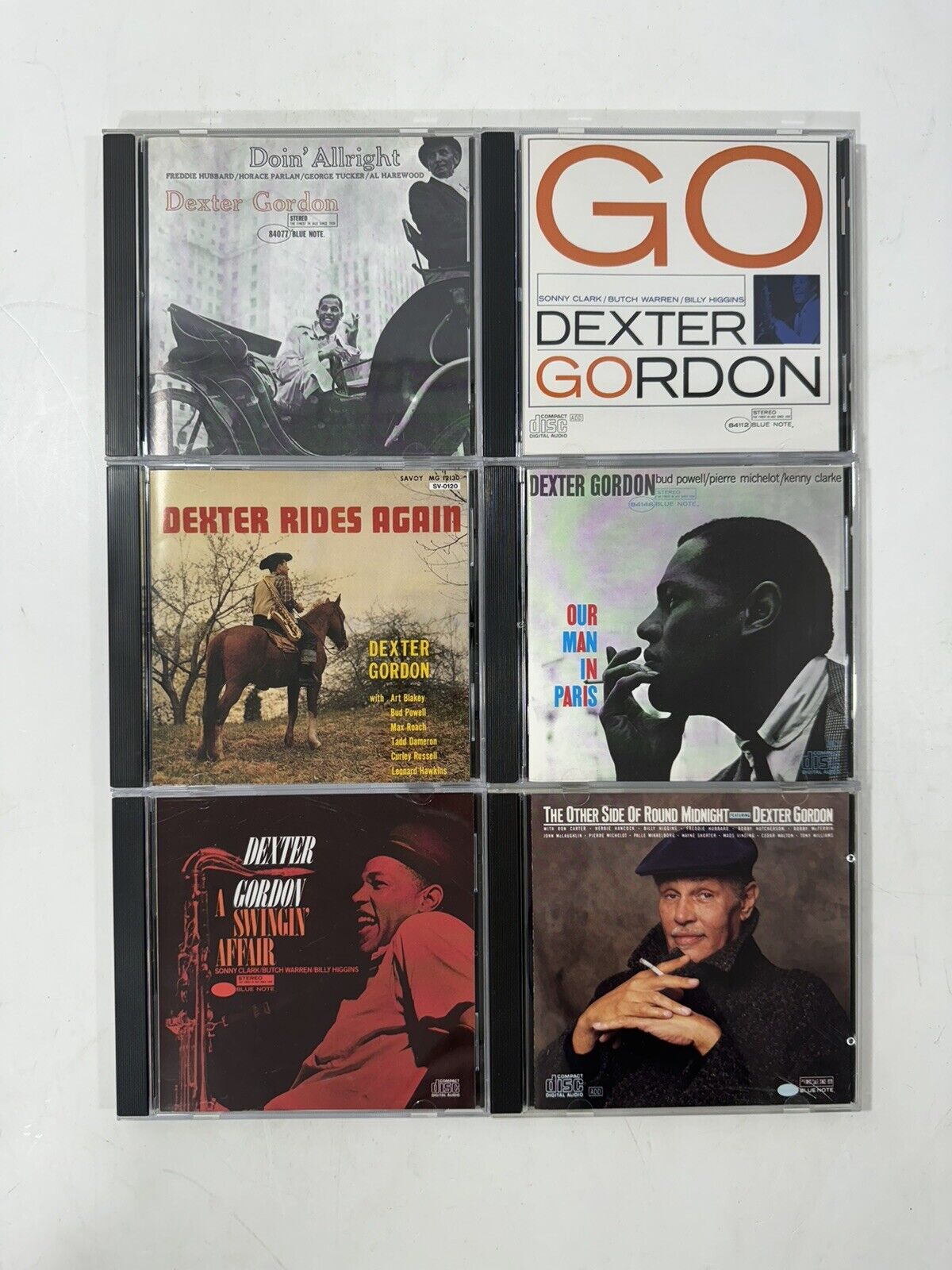Lot Of 6 Dexter Gordon CDs (Go, Our Man In Paris, Dexter Rides Again)