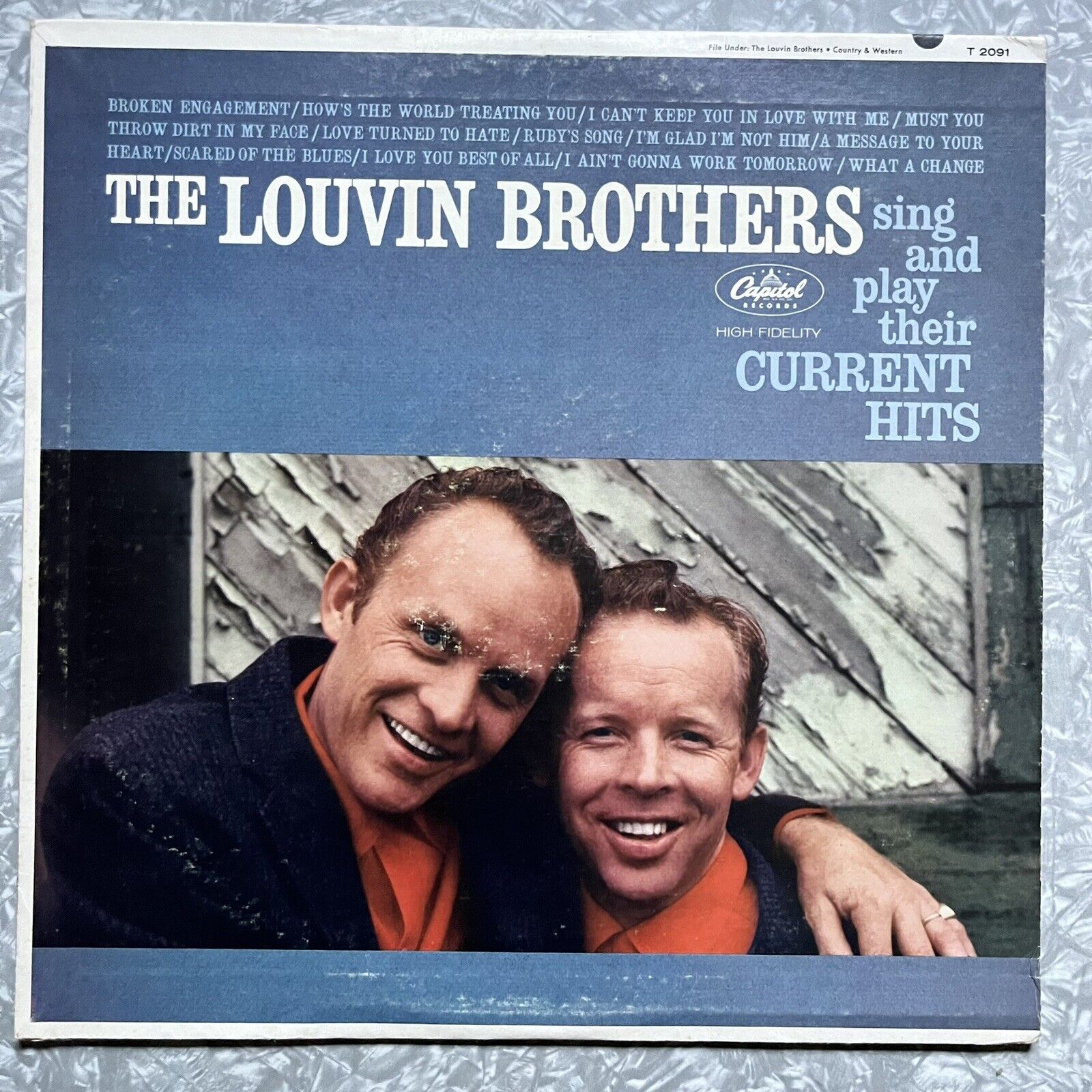 Louvin Brothers Sing And Play Their Current Hits (LP, 1964) Capitol Records: EX