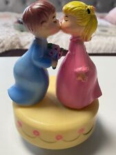 Vintage Hong Kong Boy Kissing Girl Music Box Theme From Love Story picture