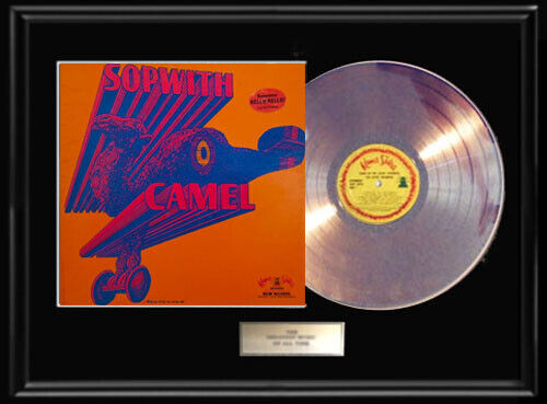 THE SOPWITH CAMEL HELLO LP GOLD METALIZED RECORD RARE FRAME NON RIAA AWARD