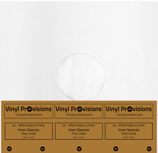 25 Poly-Lined Inner Record Sleeves (White Paper) For 12