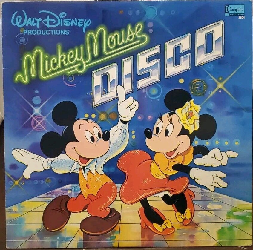 Vintage Mickey Mouse Disco Vinyl, LP 1979 Disneyland 2504 See Pics