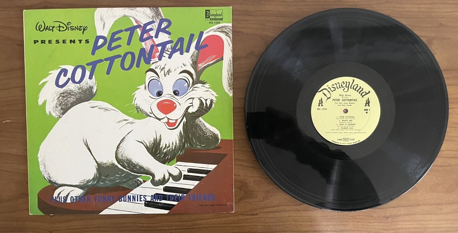 Walt Disney Peter Cottontail Plus Other Funny Bunnies...1969 Children's Vinyl LP