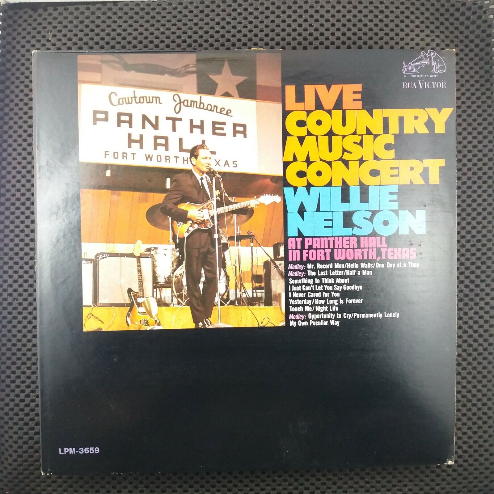JACKET ONLY NO ALBUM Willie Nelson ‎– Live Country Music Concert